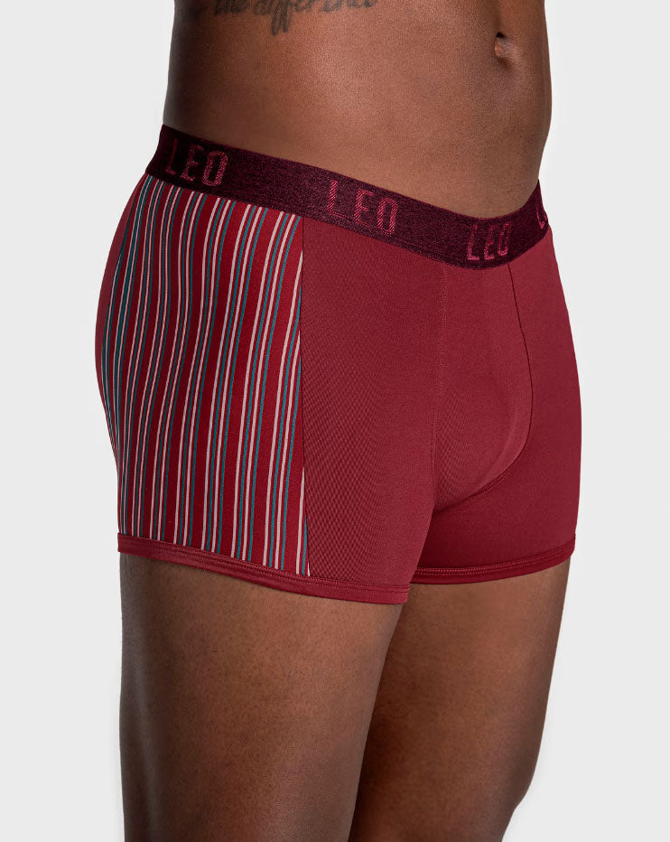 Leonisa Leo Perfect Fit Technology Boxer Brief - Wine