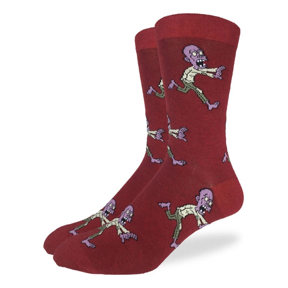 Good Luck Sock Men's Crew Socks - Zombies