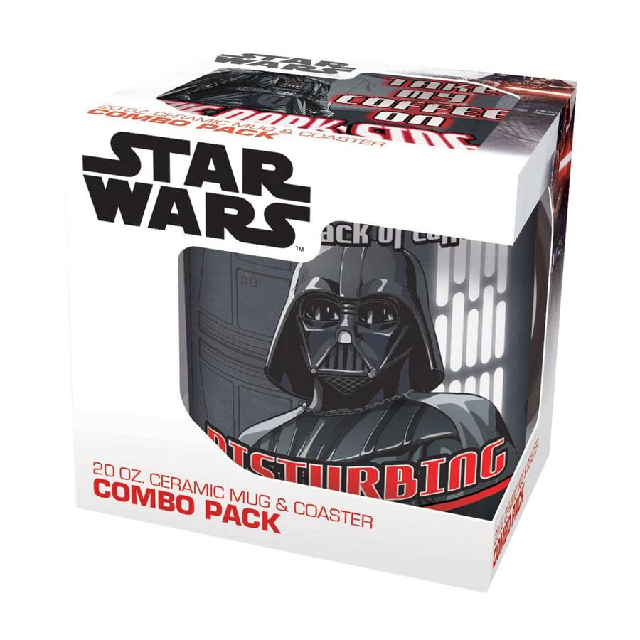 Star Wars Darth Vader 20oz Mug & Coaster Set CLEARANCE