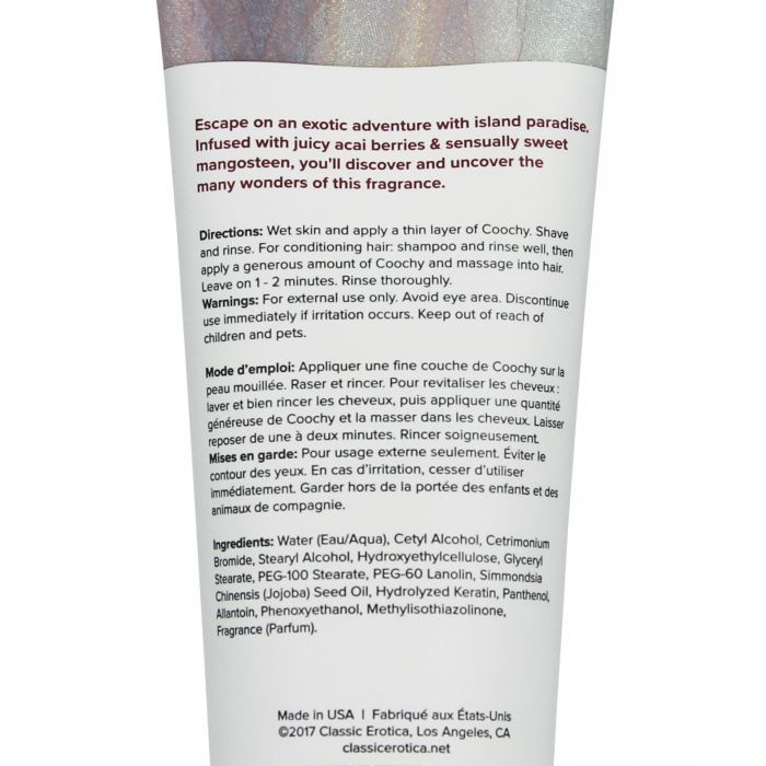 Coochy Shave Cream 3.4floz Island Paradise