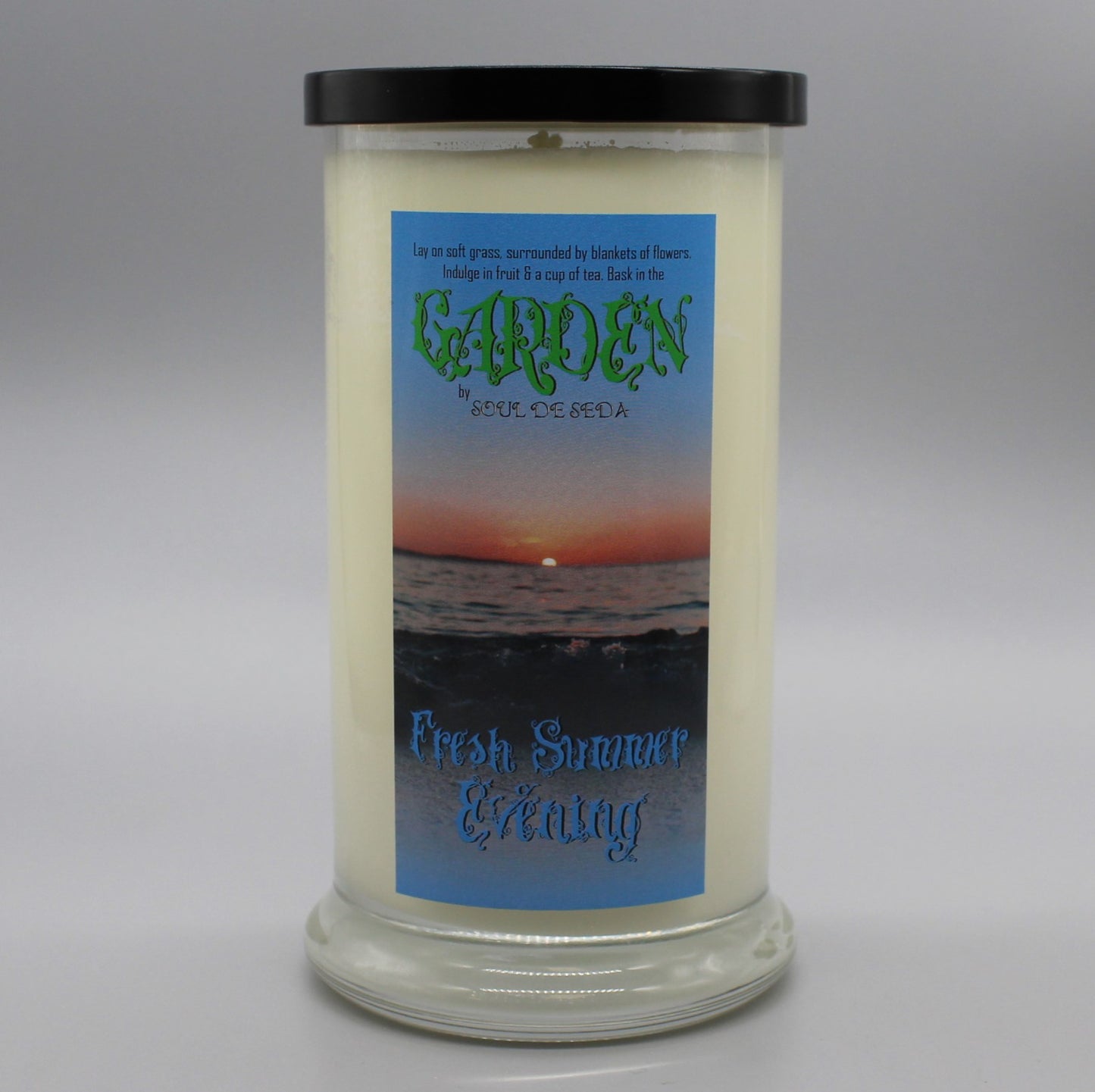 Soul De Seda Soy Candle 20oz Garden Fresh Summer Evening