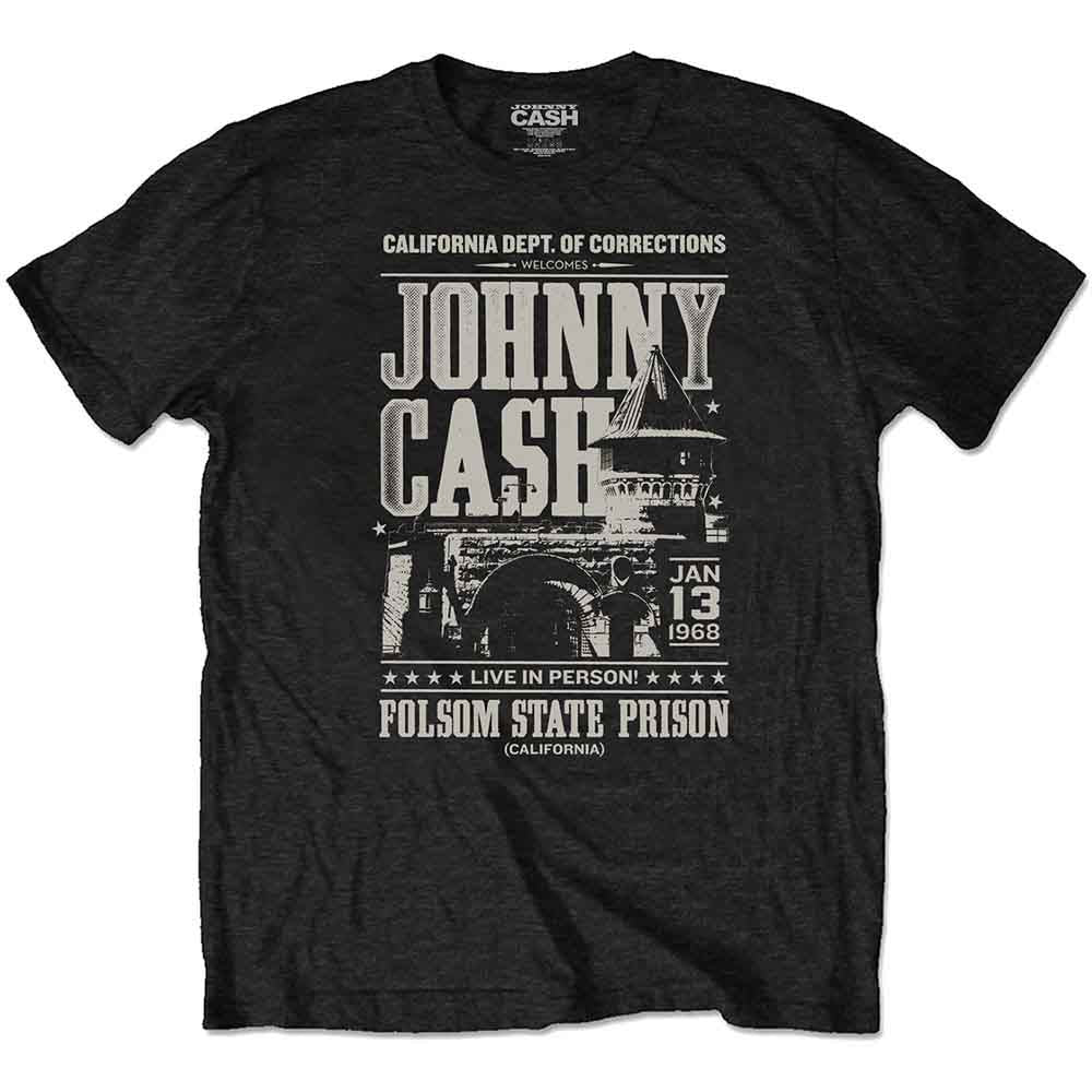 Johnny Cash Prison Poster T-Shirt - Asst. Sizes CLEARANCE