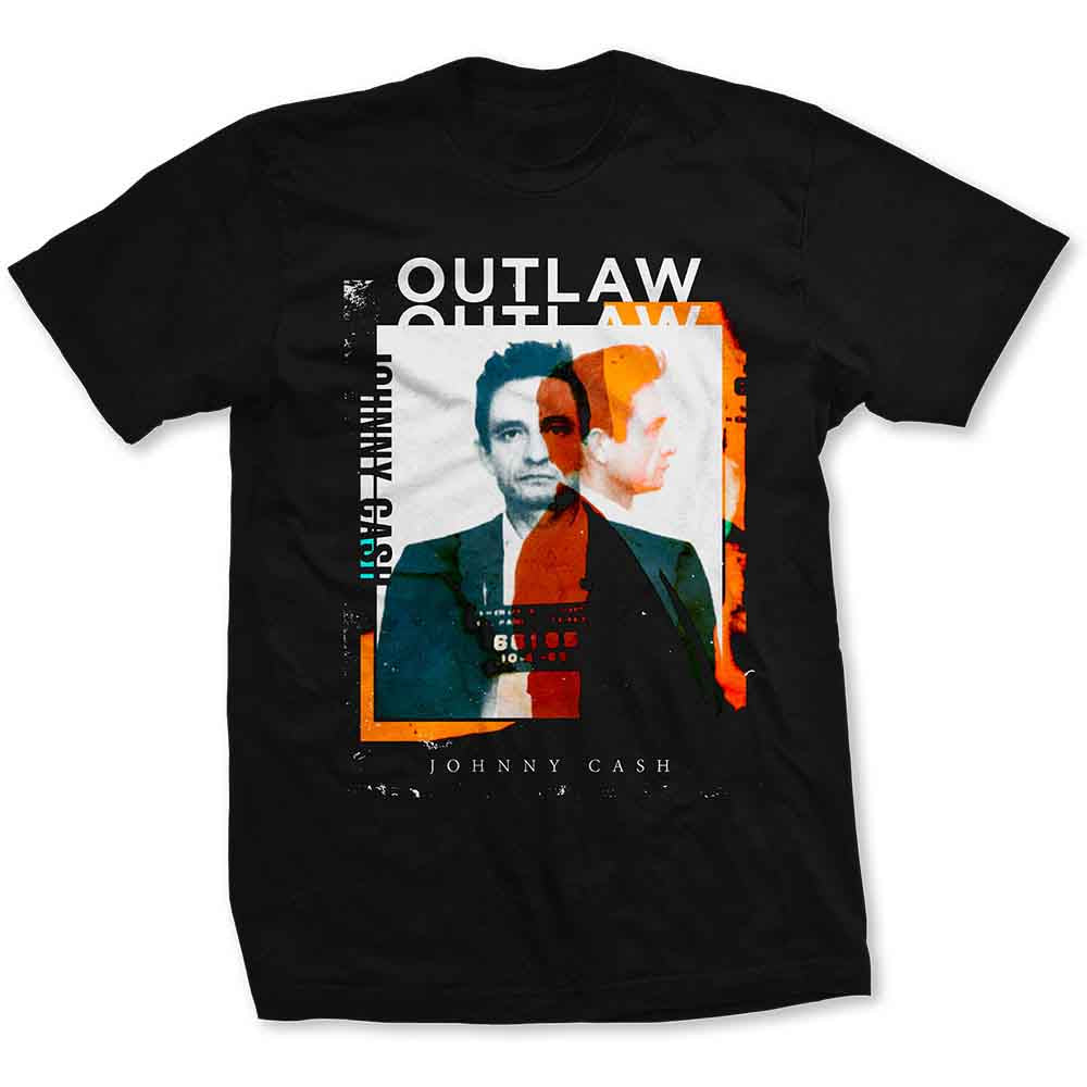 Johnny Cash Outlaw Mugshot T-Shirt - Asst. Sizes