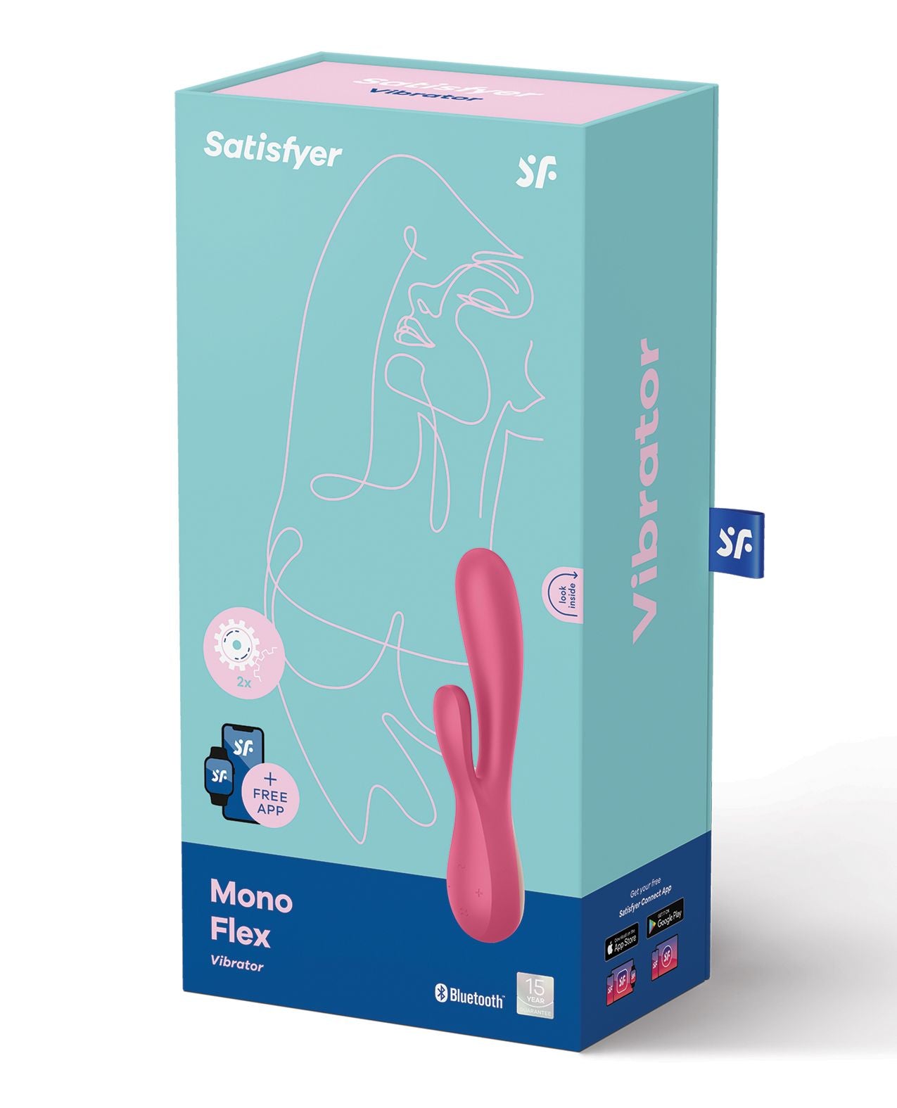 Satisfyer Mono Flex Silicone Rabbit - Pick Your Color CLEARANCE