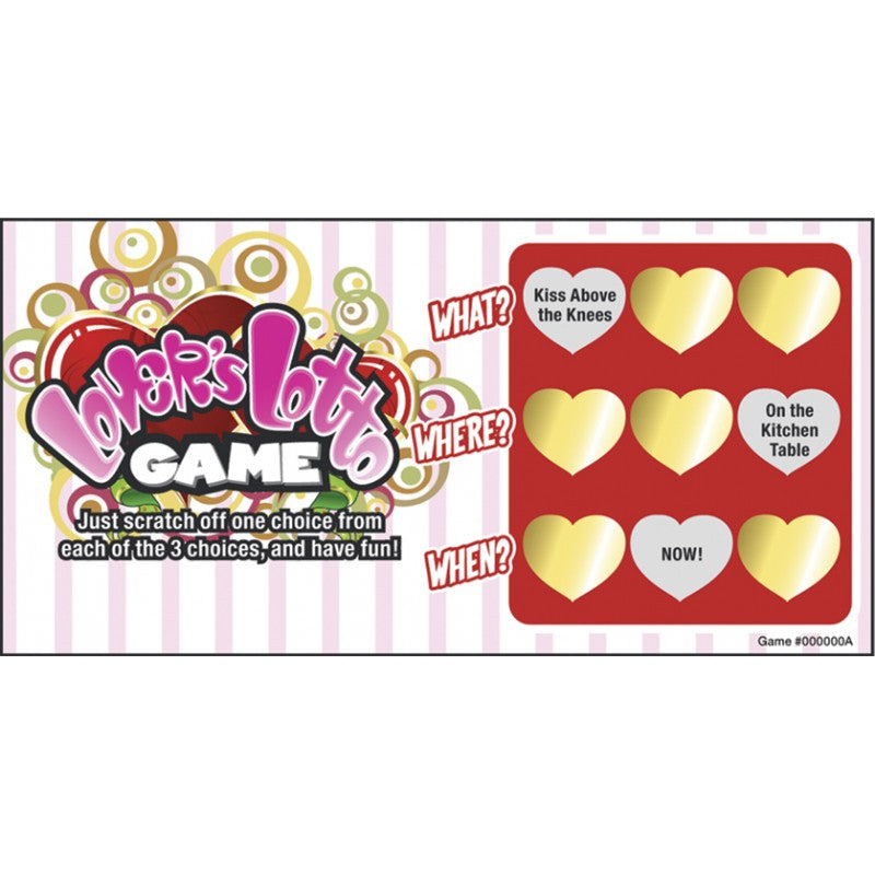 Lovers Lotto Game Scratch n Play Game
