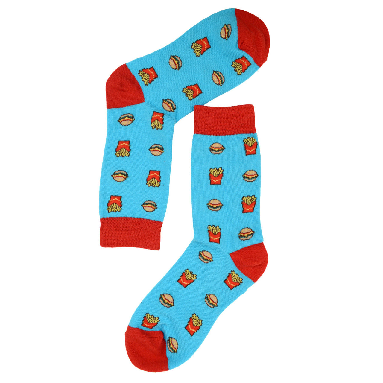 Parquet Women's Hamburger & French Fries Novelty Socks