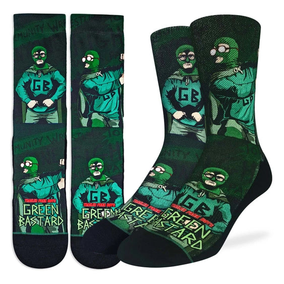 Good Luck Sock Trailer Park Boys Socks Bubbles Green Bastard