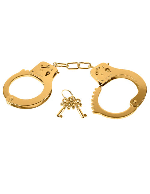 Fetish Fantasy Gold Metal Handcuffs - Gold