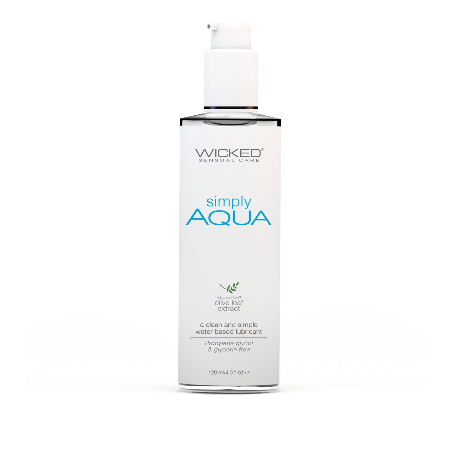 Wicked Sensual Care Simply Aqua Water-Based Lubricant - Asst. Sizes Available
