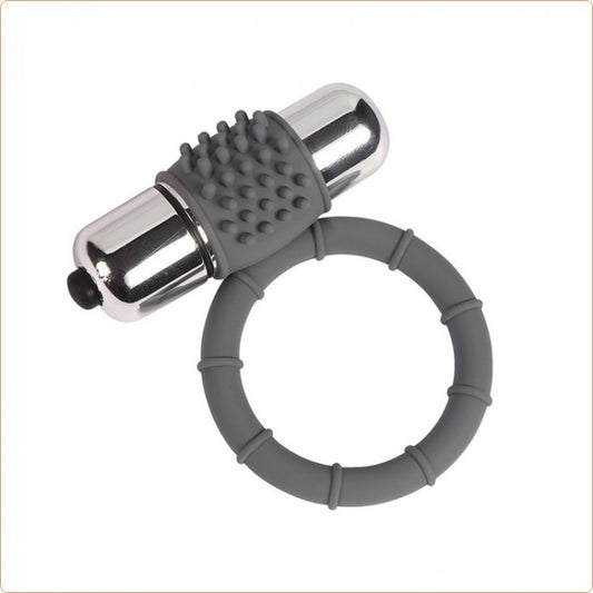 J's Playhosue® Playhouse Rings Stay Slate Vibrating Silicone Ring
