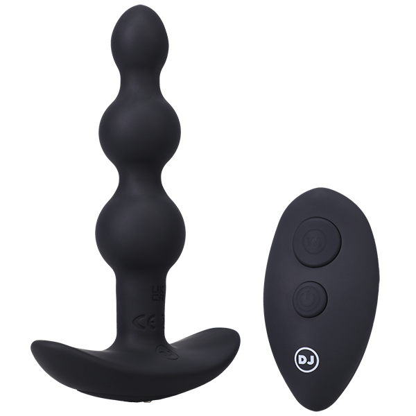 Doc Johnson A-Play Beaded Vibe Silicone Anal Bead Plug - Pick your Color