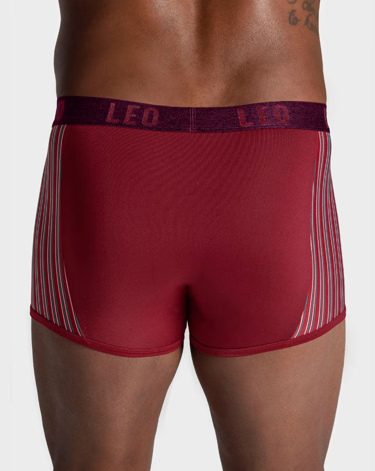 Leonisa Leo Perfect Fit Technology Boxer Brief - Wine