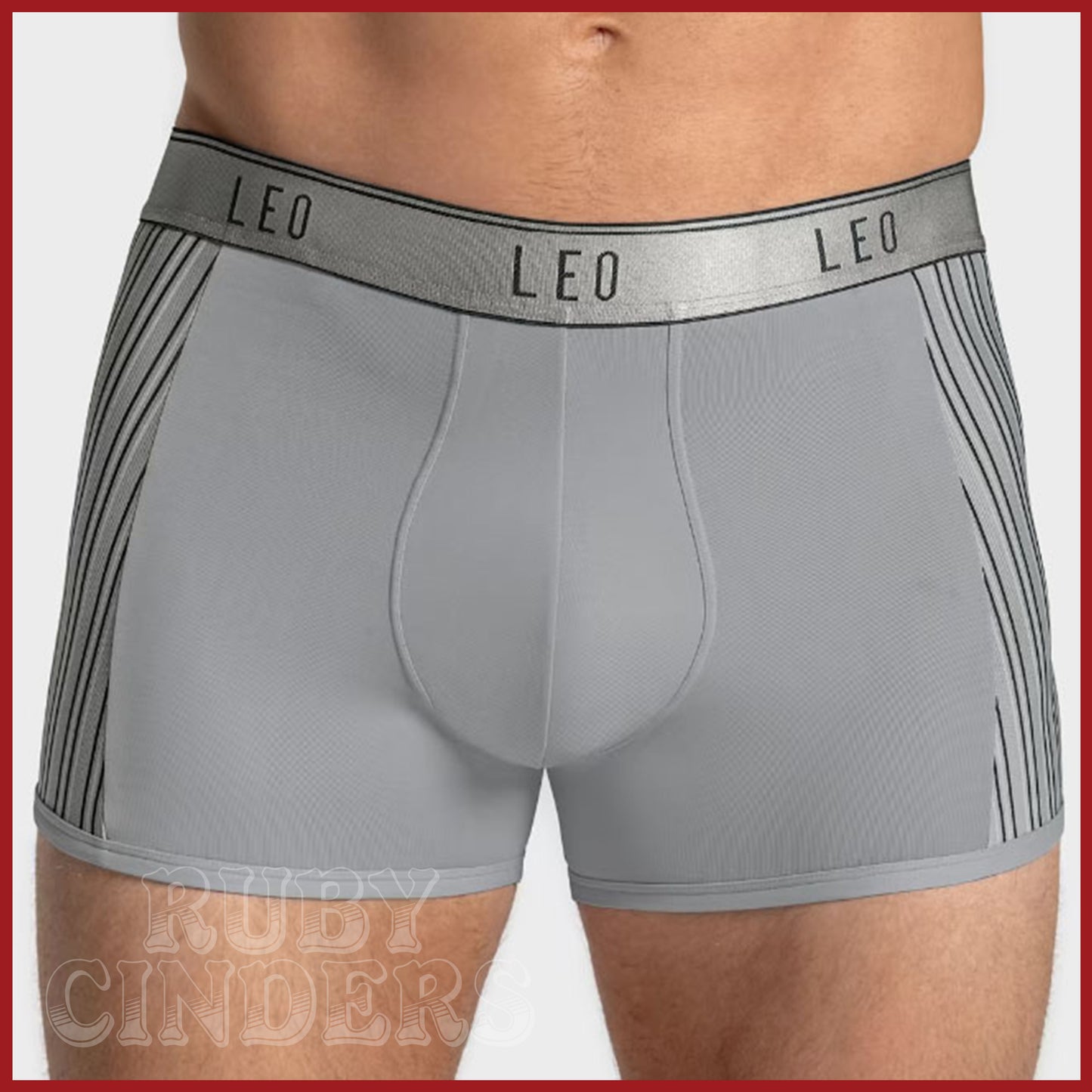 Leonisa Leo Perfect Fit Technology Boxer Brief - Light Grey