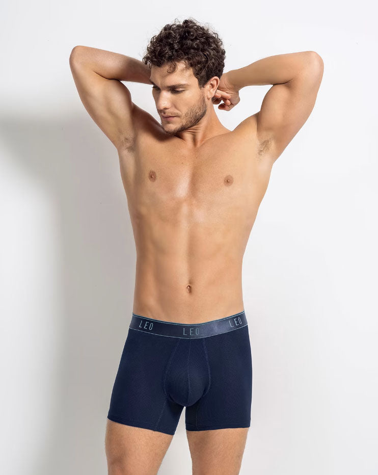 Leonisa Leo Ultra-Light Trunk with Ergonomic Pouch - Dark Blue