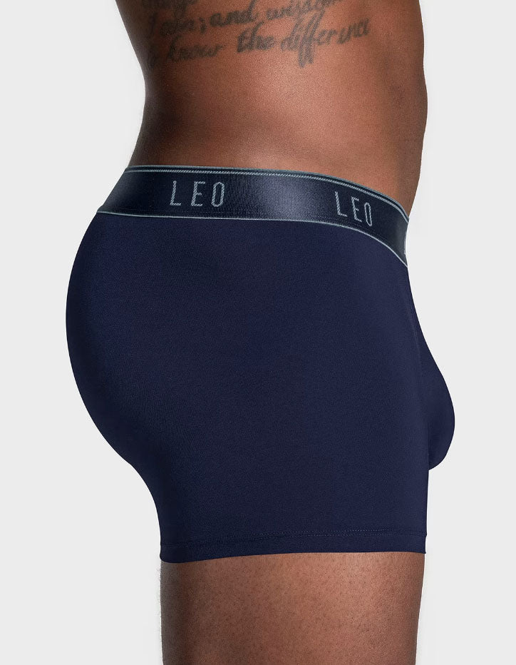 Leonisa Leo Microfiber Trunk with Ergonomic Pouch - Dark Blue