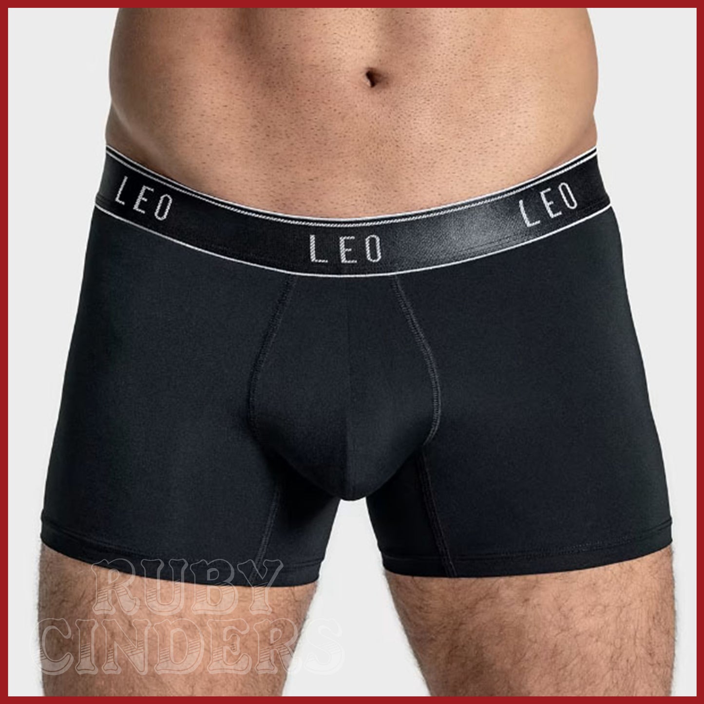 Leonisa Leo Microfiber Trunk with Ergonomic Pouch - Black