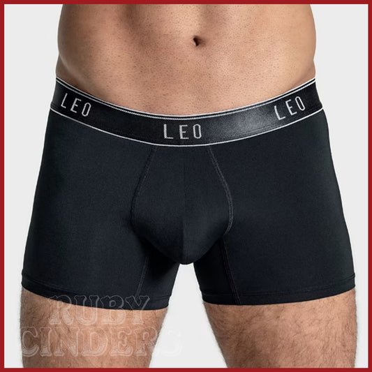 Leonisa Leo Microfiber Trunk with Ergonomic Pouch - Black
