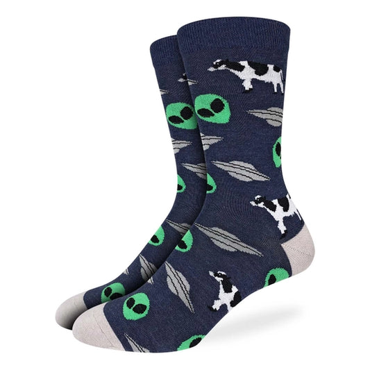 Good Luck Sock Men's Socks Aliens And Cows