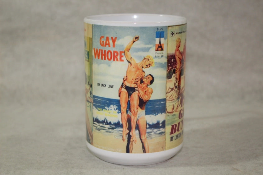 Raven Design 15oz Mug - Retro Gay Pulp Fiction SALE!