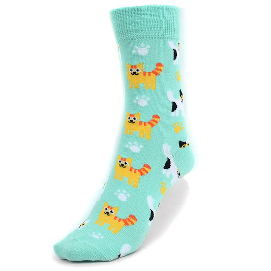 Parquet Women's Kittens Pattern Novelty Socks