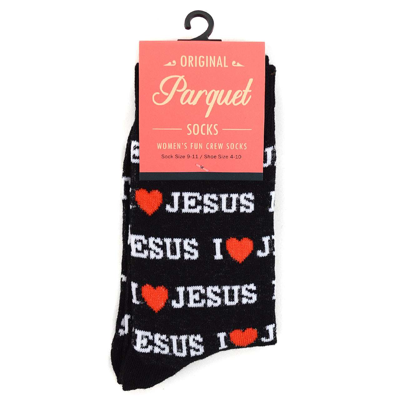 Parquet Women's "I Love Jesus" Novelty Socks - Pick Your Color