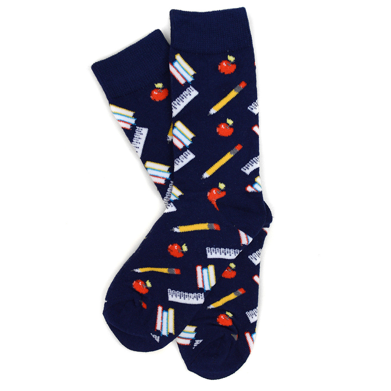Parquet Women's School Supplies Novelty Socks - Blue