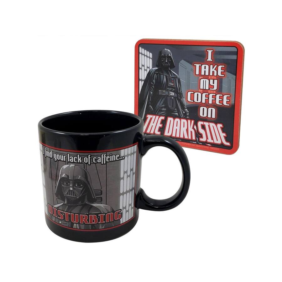 Star Wars Darth Vader 20oz Mug & Coaster Set CLEARANCE