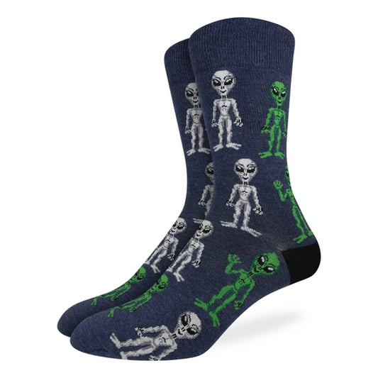Good Luck Sock Men's Crew Socks - Alien
