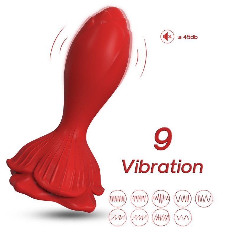 J's Playhouse® Rose Garden Rose Bud Vibrating Remote Plug