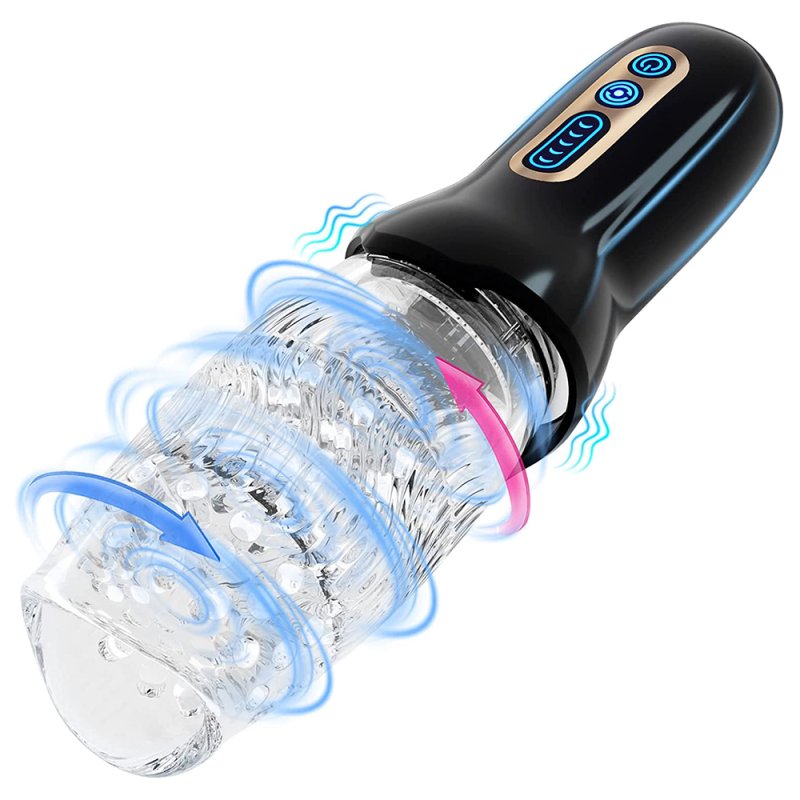 Warrior Rechargeable Spinning & Vibrating Masturbation Cup