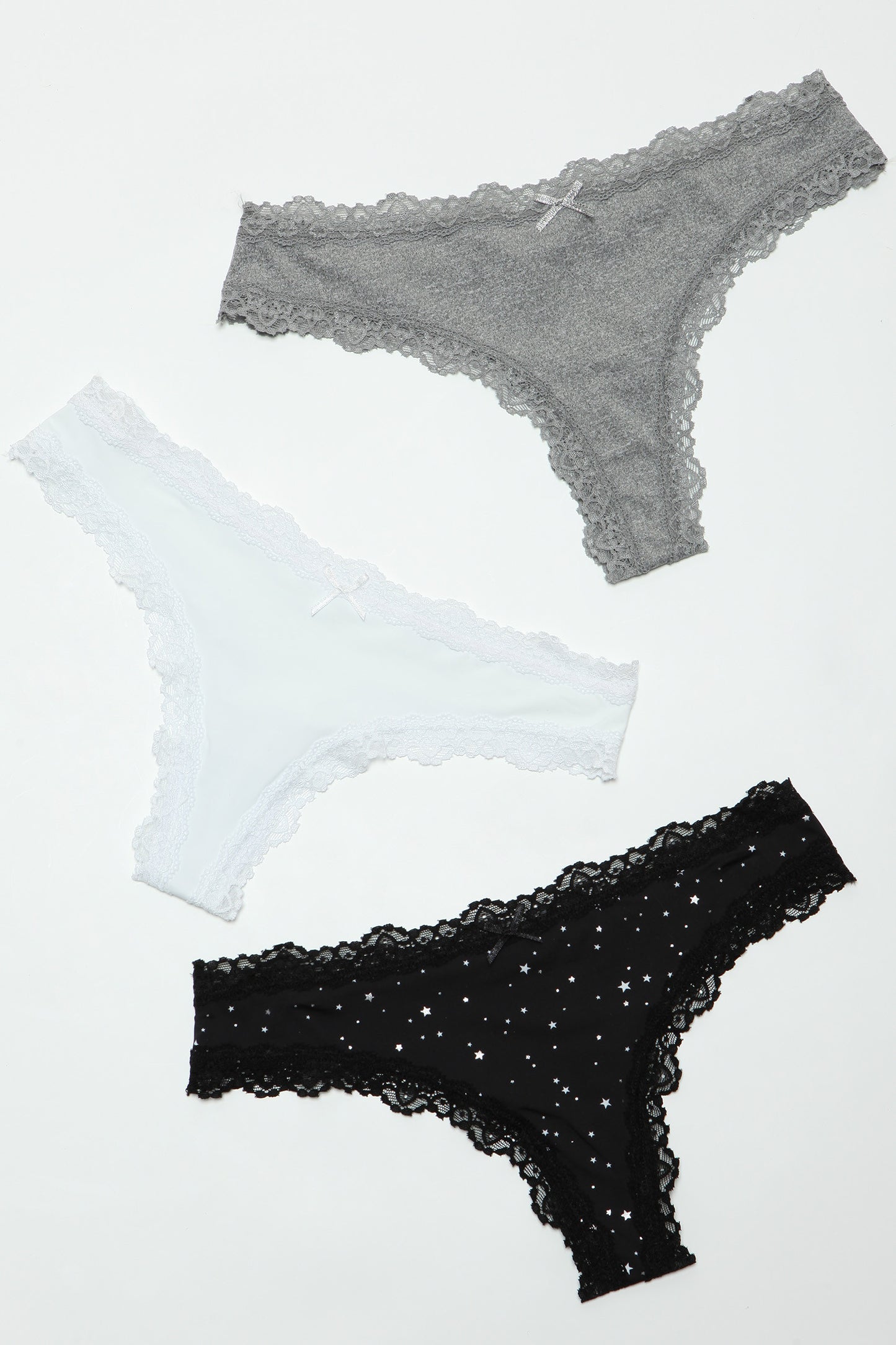Be Wicked Jade Tong 3-Pack - Black, Grey, White Asst. Sizes Available