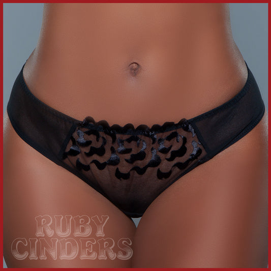 Be Wicked Nadine Panty - Black - CLEARANCE