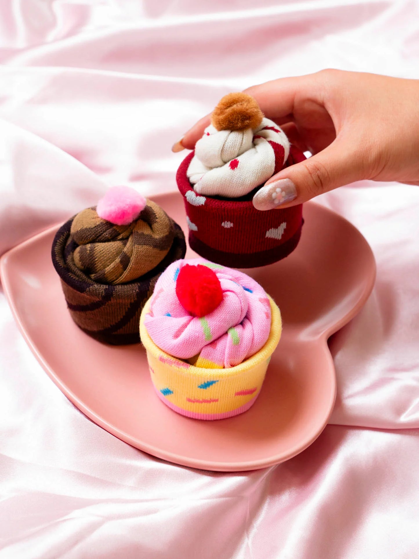 Leg Avenue Cupcake Socks Set 3pk