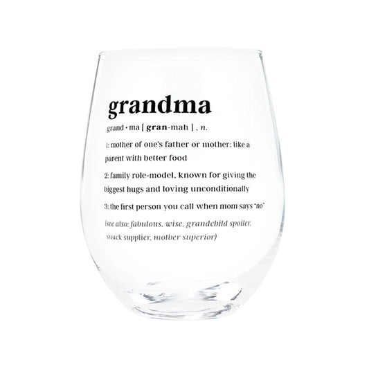 Grandma Definition Wine Glass