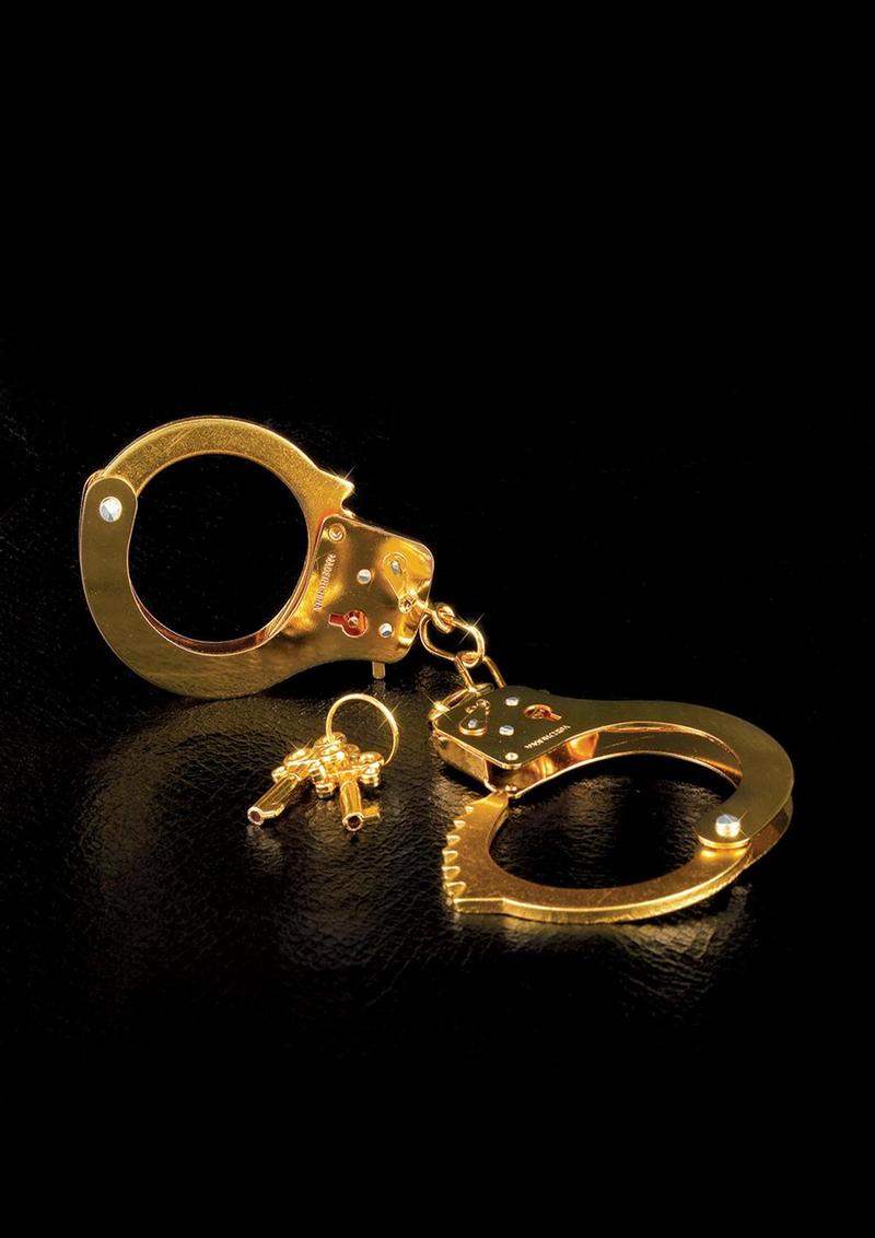 Fetish Fantasy Gold Metal Handcuffs - Gold