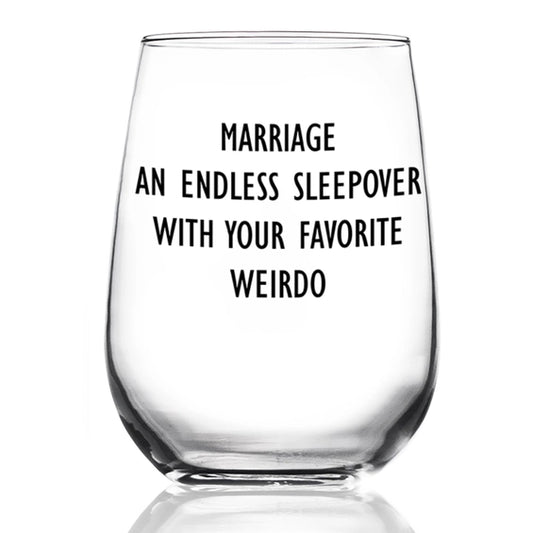 Marriage An Endless… Wine Glass
