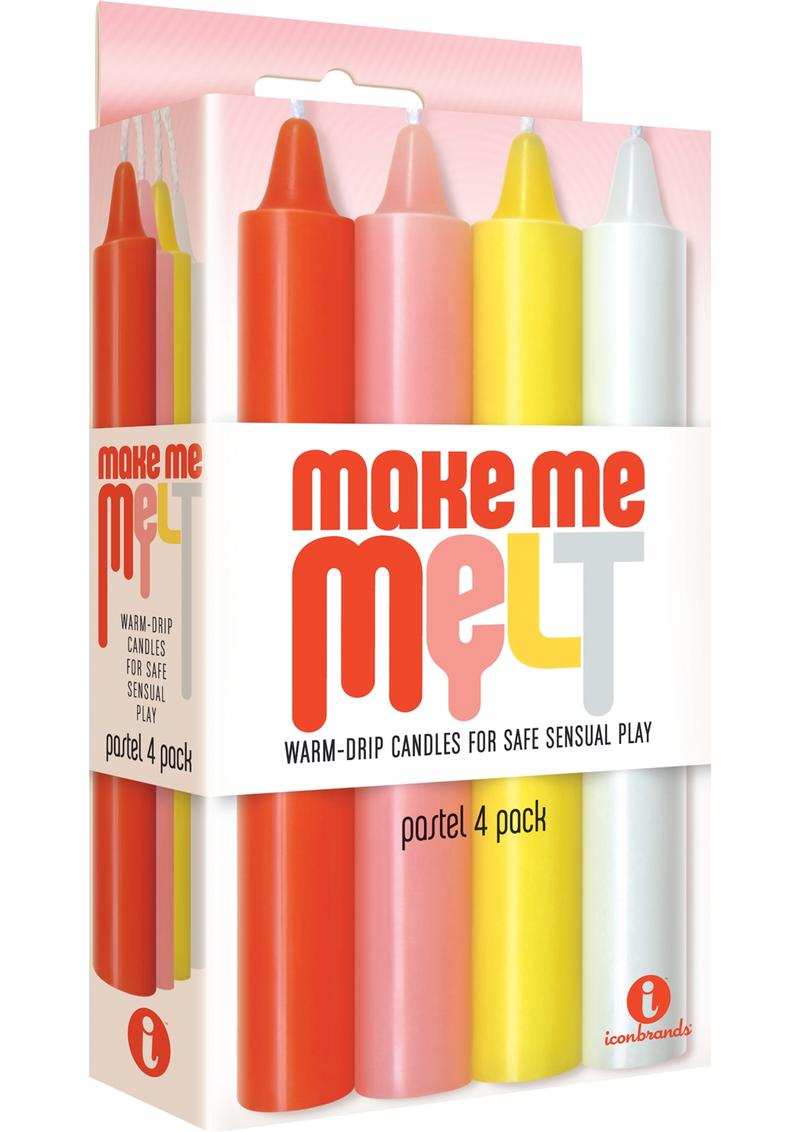 Make Me Melt Warm-Drip Candles 4 Pack - Pick Your Color