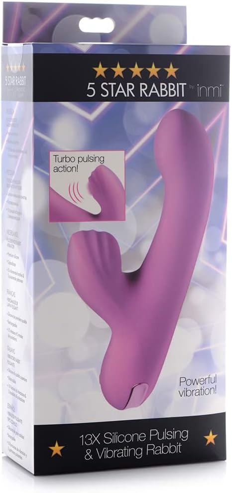 Inmi 13x Silicone Pulsing & Vibrating Rabbit - Pick Your Color - CLEARANCE