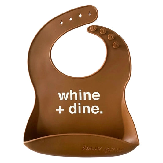 Silicone Bib - Whine + Dine