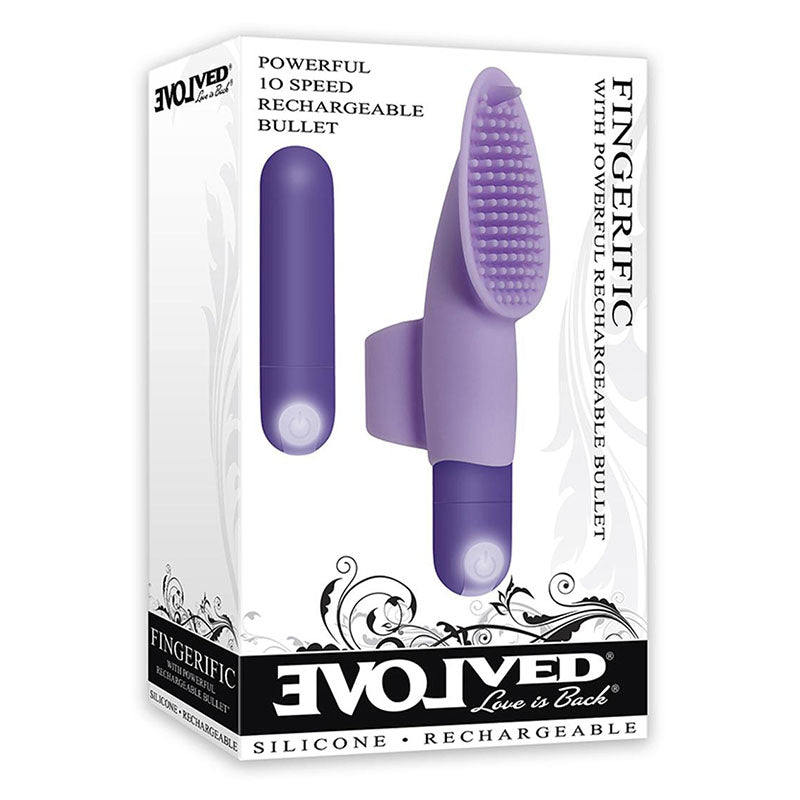 Evolved Novelties Fingerific Rechargeable Finger Bullet - Purple