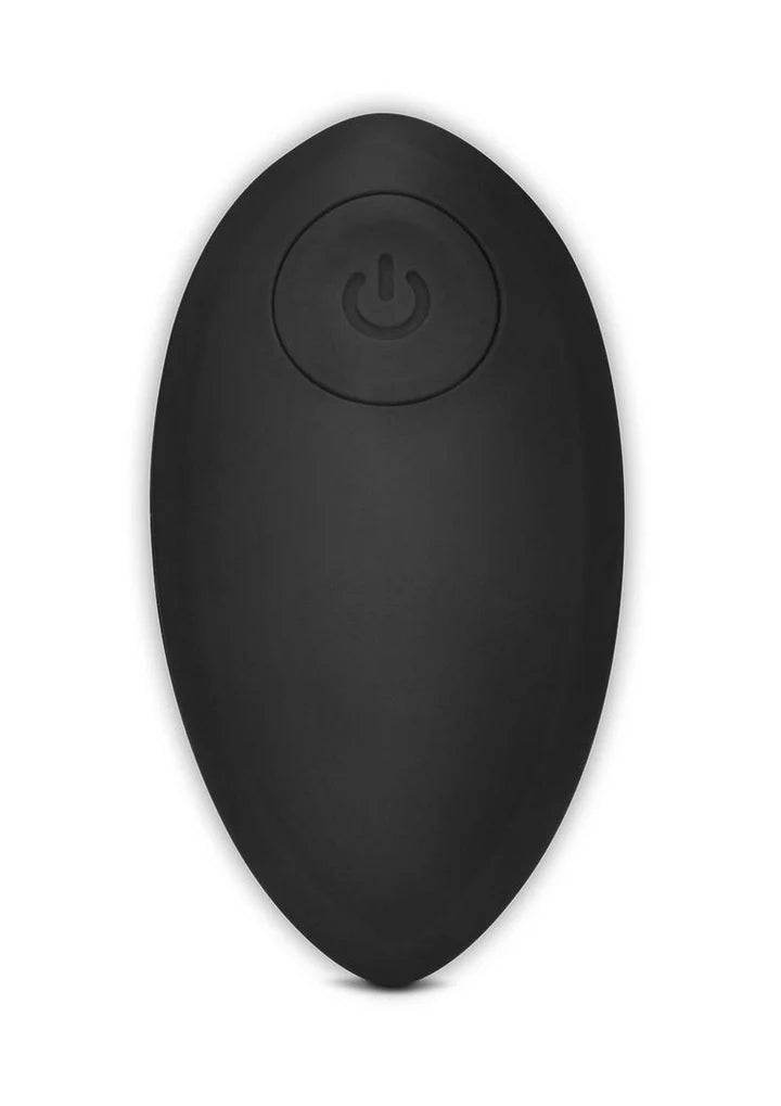 WhipSmart Rechargeable Silicone G-Spot/P-Spot Dildo with Remote Control 5.5in - Black