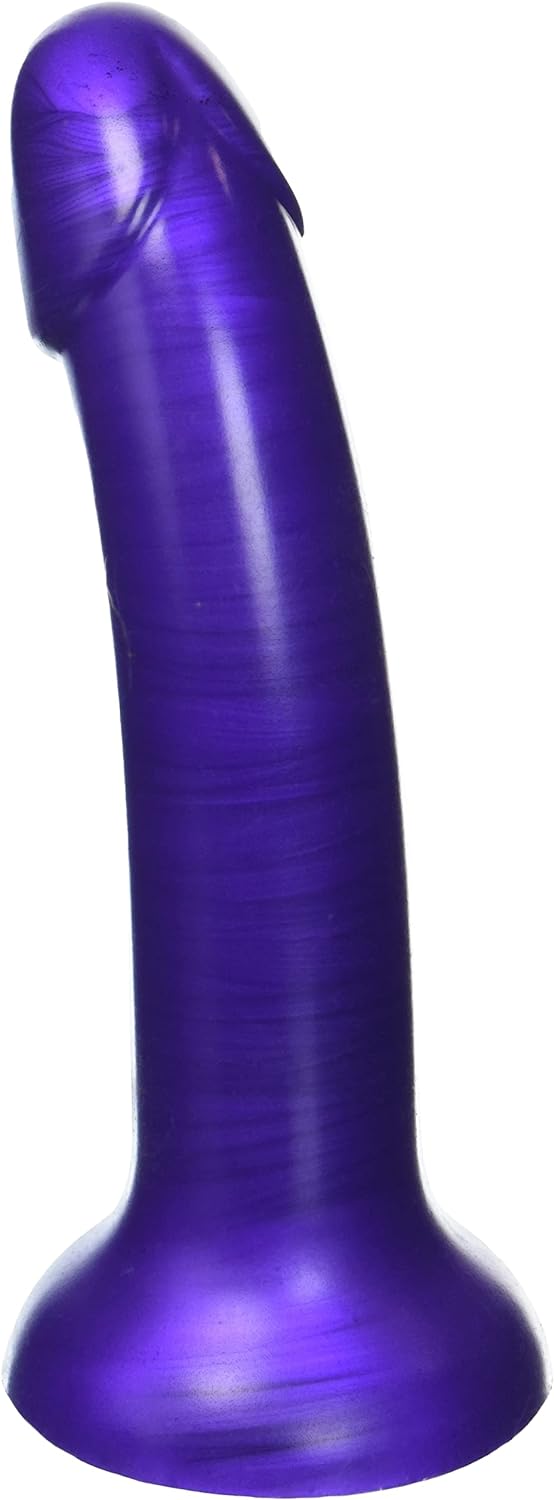 XR Brands Strap U G-Tastic Metallic Silicone Dildo 7in - Pick Your Color