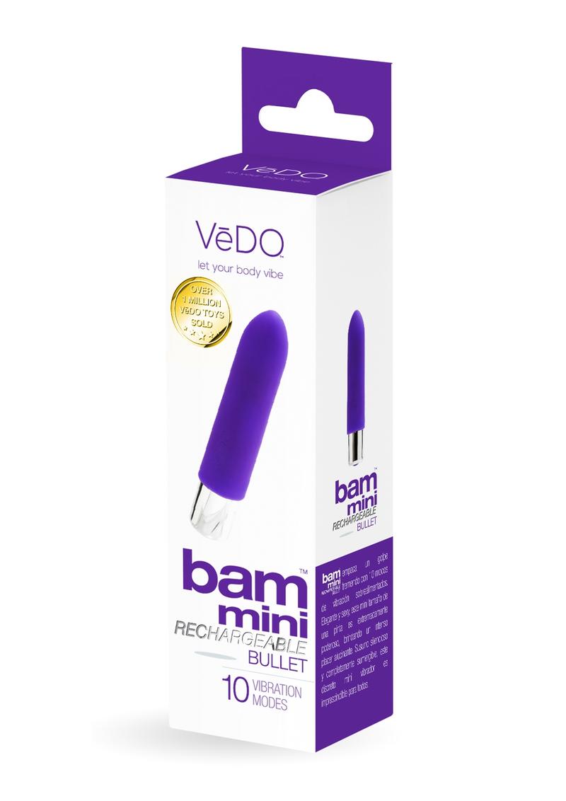 VeDO Bam Mini Rechargeable Silicone Bullet - Pick Your Color