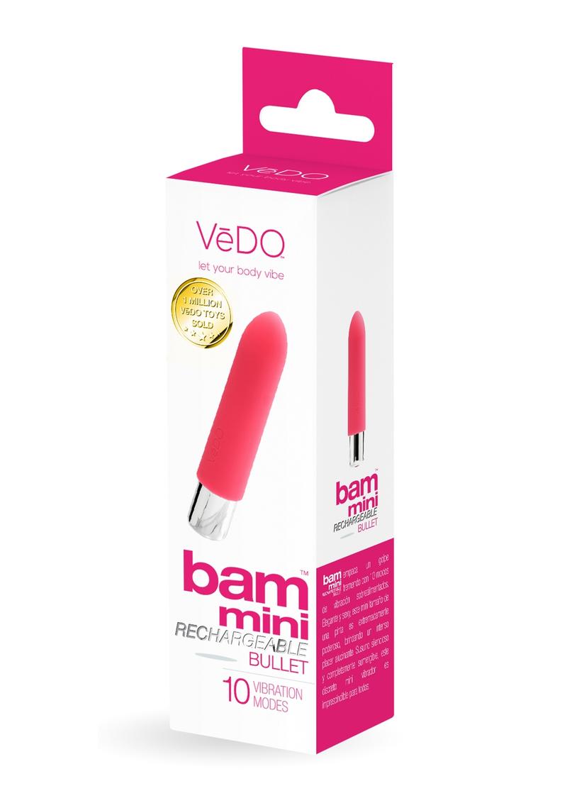 VeDO Bam Mini Rechargeable Silicone Bullet - Pick Your Color