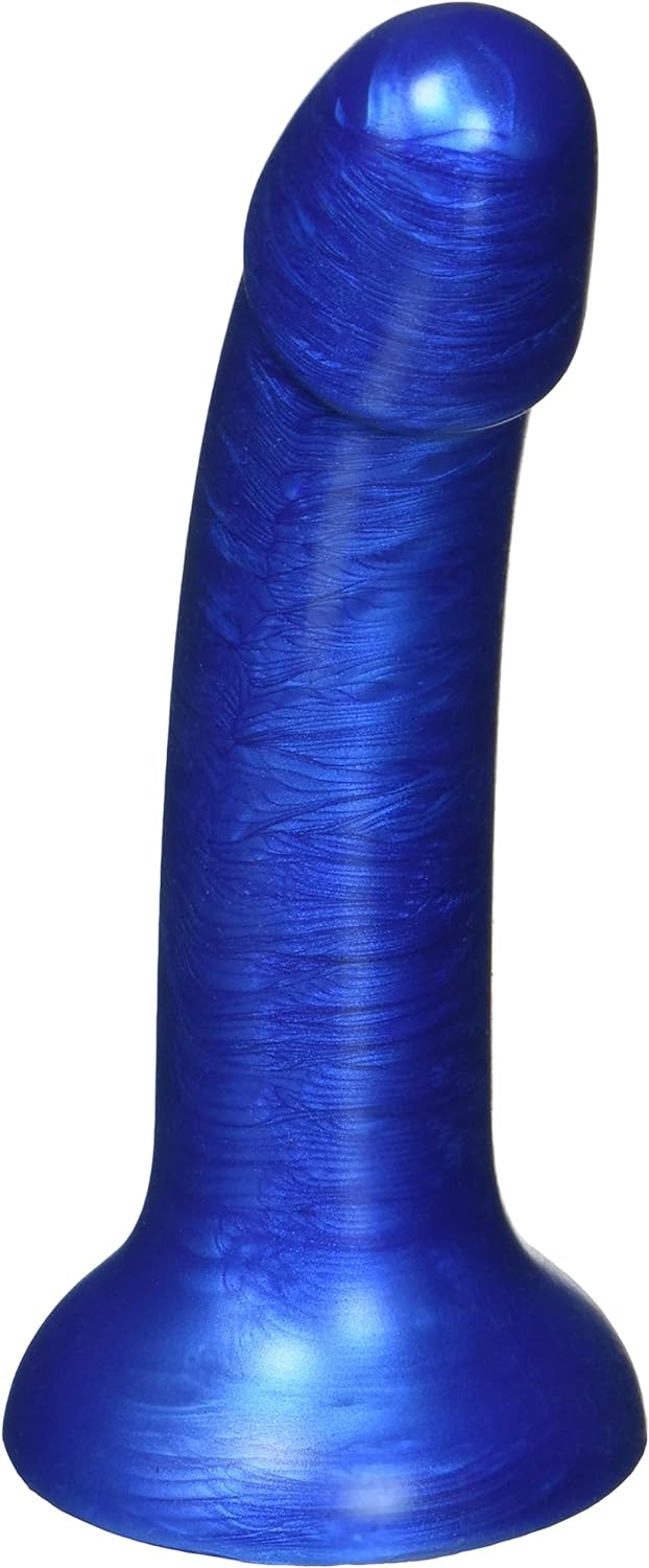 XR Brands Strap U G-Tastic Metallic Silicone Dildo 7in - Pick Your Color
