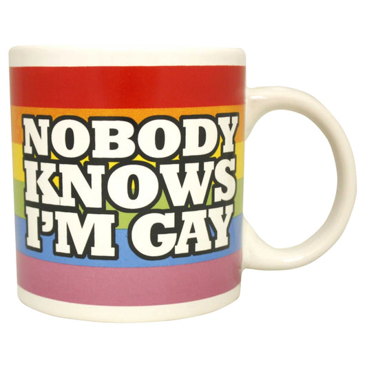 Attitude Mug Nobody Knows I'm Gay 22oz