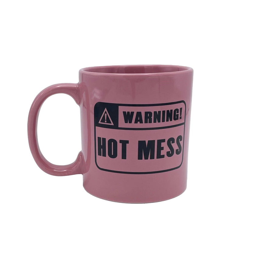 Attitude Mug Warning Hot Mess 22oz