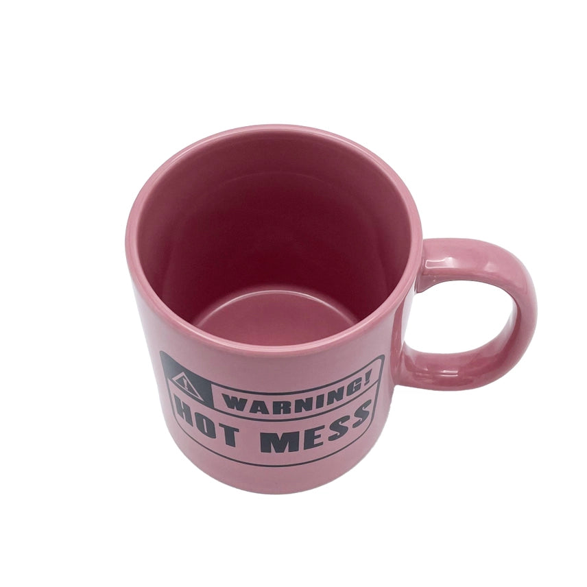 Attitude Mug Warning Hot Mess 22oz