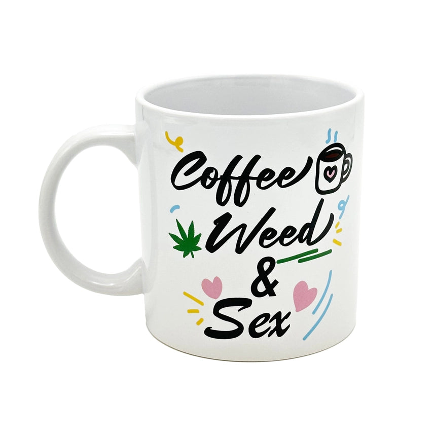 Attitude Mug Coffee Weed & Sex 22floz Mug