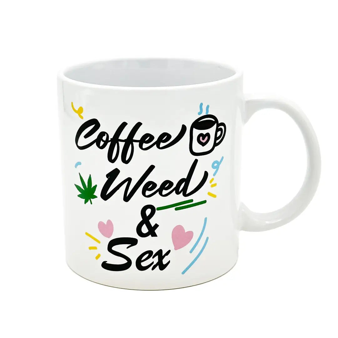 Attitude Mug Coffee Weed & Sex 22floz Mug